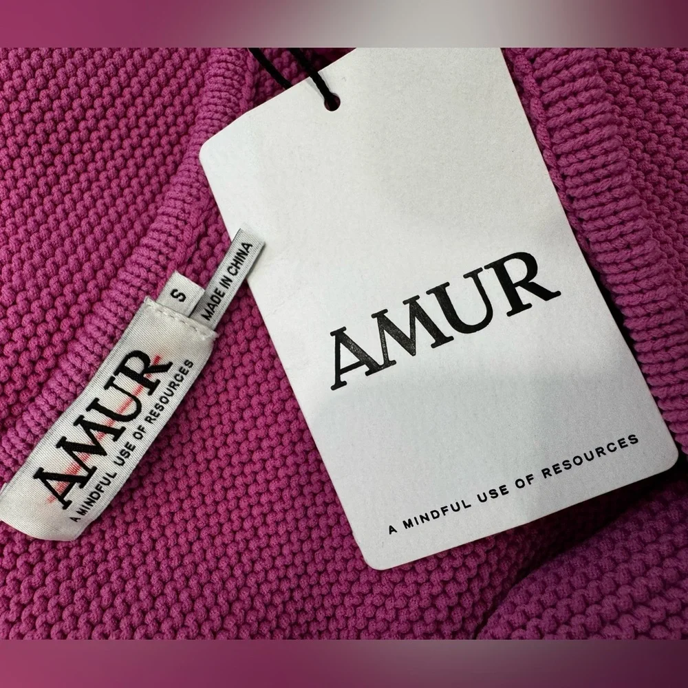 AMUR Allegra Floral Appliqué Knit Midi Dress - Picture 14 of 16